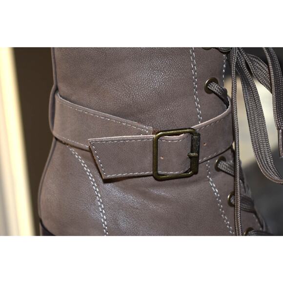 Bamboo Chunky Platform Boots Size 6 - Picture 5 of 6